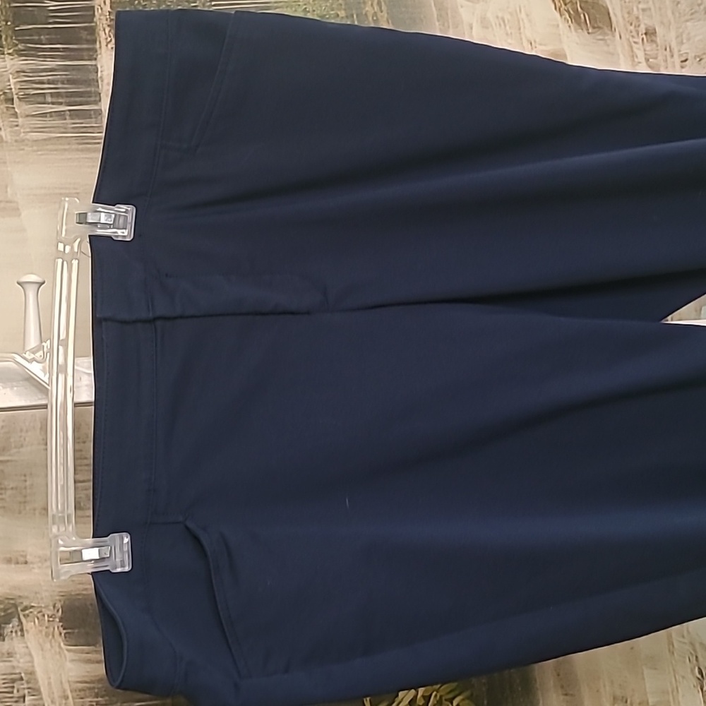 Chaps Womens 20W navy blue business casual lightweight dress pants